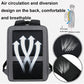 Frendorf | 17 Zoll Multifunktionaler Wasserdichter Business Sport Laptop Rucksack mit USB-Anschluss (Schwarz)