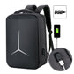 Frendorf | 15 Zoll Multifunktionale Wasserdichte Business Sport Laptop Rucksack mit USB-Port (Schwarz)