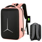 Frendorf | 15 Zoll große Kapazität wasserdichter Business Pendler Laptop Rucksack mit USB-Anschluss (Vereinfacht Pink)