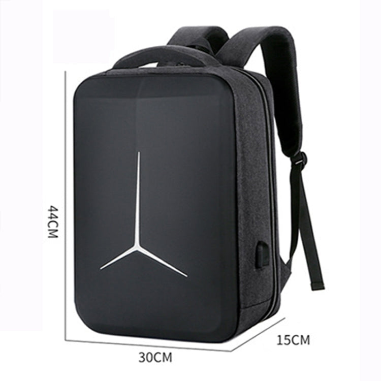 Frendorf | 15 Zoll Großes Kapazitäts Wasserdichtes Business Pendler Laptop Rucksack mit USB-Anschluss (Vereinfacht Blau)