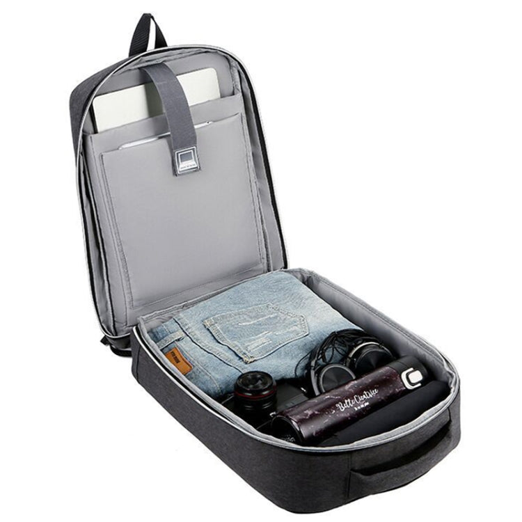 Frendorf | 15 Zoll Großes Kapazitäts Wasserdichtes Business Pendler Laptop Rucksack mit USB-Anschluss (Vereinfacht Blau)