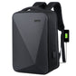Frendorf | 16 Zoll große Kapazität Passwortschloss Anti-Diebstahl Laptop-Rucksack mit USB-Anschluss (Schwarz)