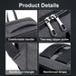 Frendorf | 16 Zoll große Kapazität Passwortschloss Anti-Diebstahl Laptop-Rucksack mit USB-Anschluss (Schwarz)
