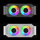 Frendorf | Desktop ARGB Speicher Kühler PWM Temperaturregelung Dual-Lüfter, Für DDR / DDR2 / DDR3 / DDR4 / DDR5 (Weiß)