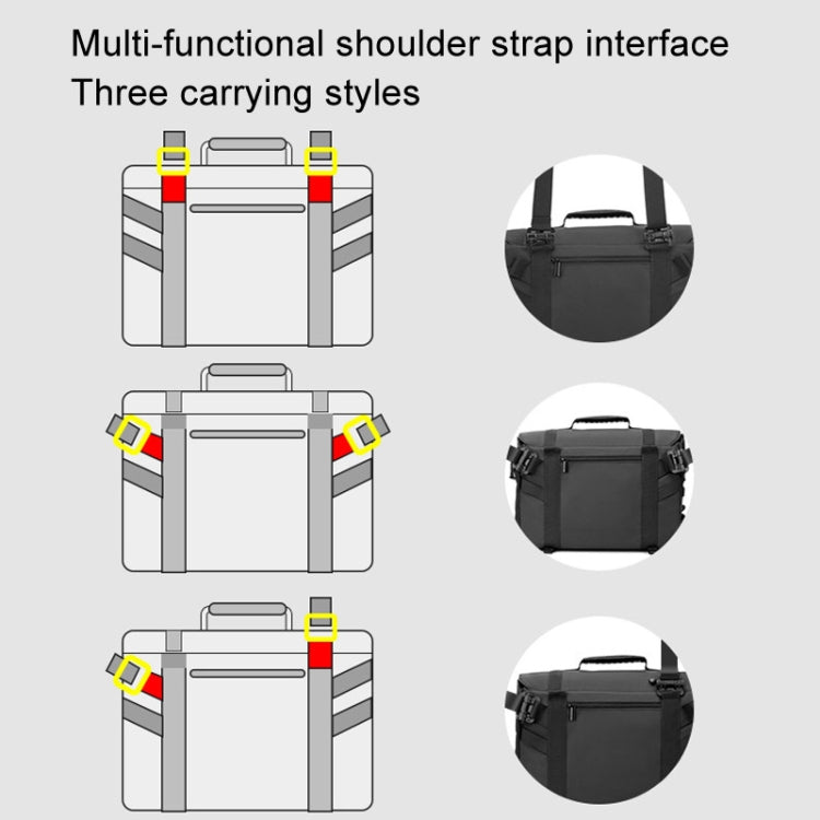 Frendorf | Cwatcun D115 Schouder Crossbody Waterdichte Leren Film DSLR Camera Tas, Kleur: Zwart Klein
