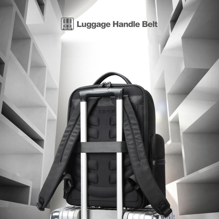 Frendorf | Bopai 61-120511 große Kapazität Reise Business Laptop Rucksack mit USB+Type-C Anschluss (Schwarz)