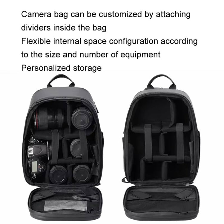 Frendorf | Cwatcun D129 EVA Hard Shell Camera Bag Anti-Knock DSLR Camera Digital Storage Bag(2.0 Klein Zwart)