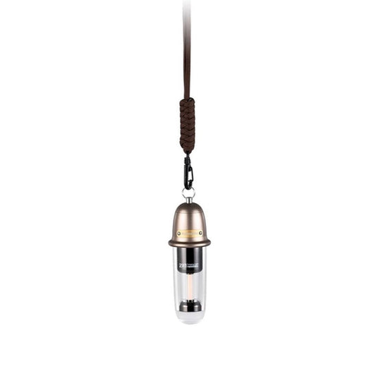 Naturehike Outdoor Tragbare Camping Licht Wiederaufladbare Beleuchtung Taschenlampe Camping Ambiente Hängelampe (Braun)