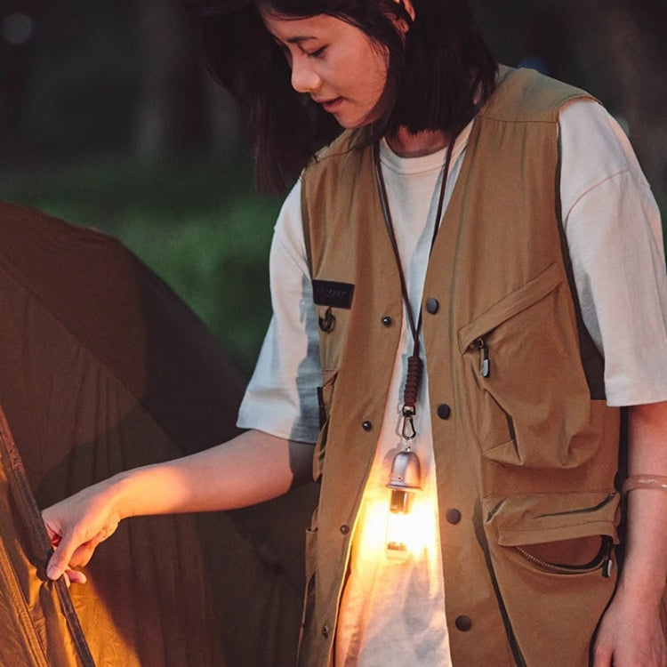 Naturehike Outdoor Tragbare Camping Licht Wiederaufladbare Beleuchtung Taschenlampe Camping Ambiente Hängelampe (Braun)