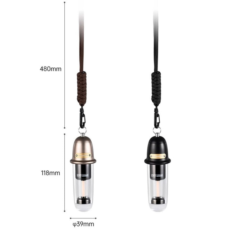 Naturehike Outdoor Tragbare Camping Licht Wiederaufladbare Beleuchtung Taschenlampe Camping Ambiente Hängelampe (Braun)