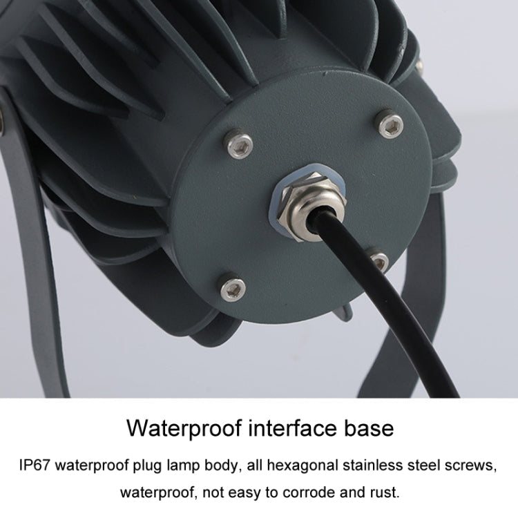 LED Flutlicht COB Außen wasserdicht Scheinwerfer Billboard-Lampen Gartenlampe, Farbe: 10W 7 Farben