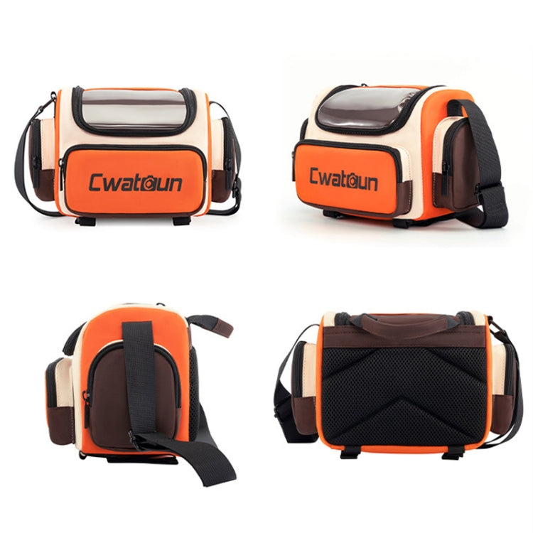 Frendorf | Cwatcun D121 Schouder Crossbody Camera Tas Kleurrijk Grote Capaciteit Waterdichte Digitale Fotografie Tas, Kleur: Klein Oranje Rood