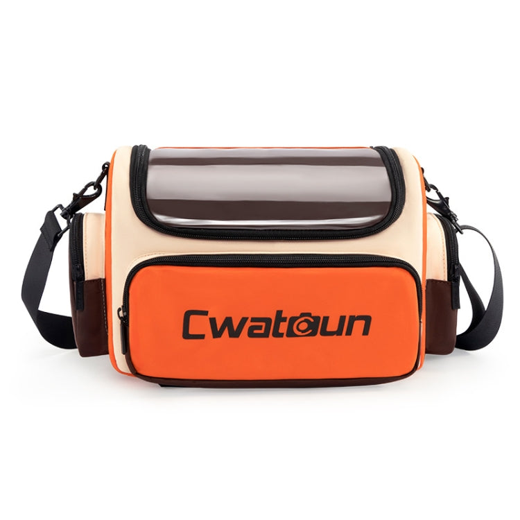 Frendorf | Cwatcun D121 Schouder Crossbody Camera Tas Kleurrijke Grote Capaciteit Waterdichte Digitale Fotografie Tas, Kleur: Medium Oranje Rood
