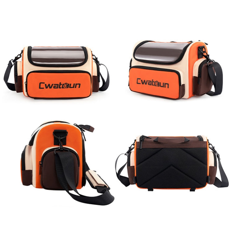Frendorf | Cwatcun D121 Schouder Crossbody Camera Tas Kleurrijke Grote Capaciteit Waterdichte Digitale Fotografie Tas, Kleur: Medium Oranje Rood