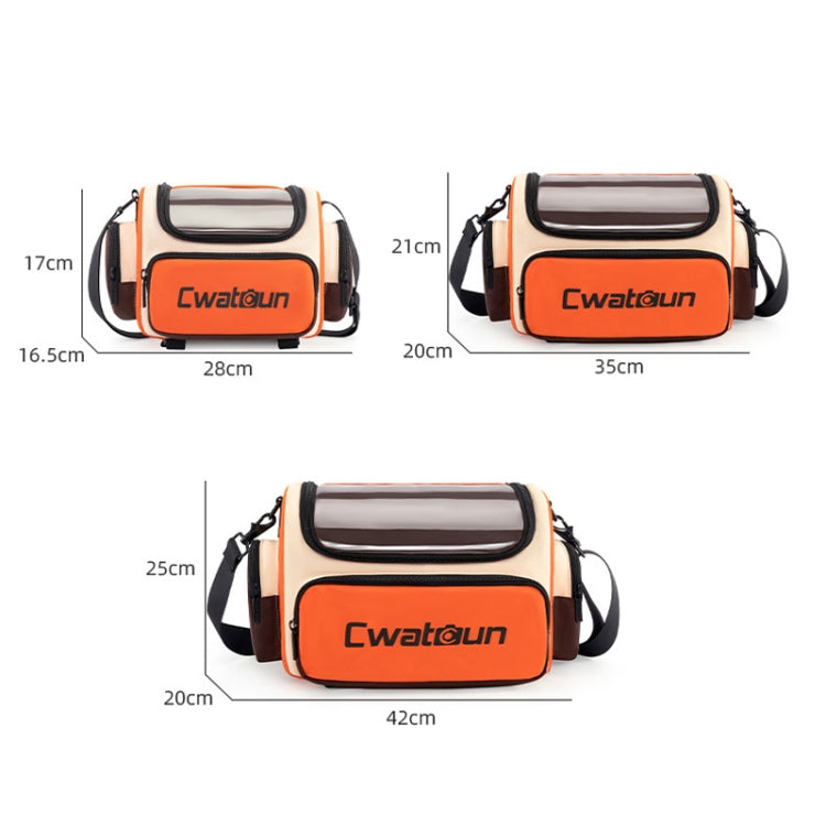 Frendorf | Cwatcun D121 Schouder Crossbody Camera Tas Kleurrijk Grote Capaciteit Waterdichte Digitale Fotografie Tas, Kleur: Klein Oranje Rood