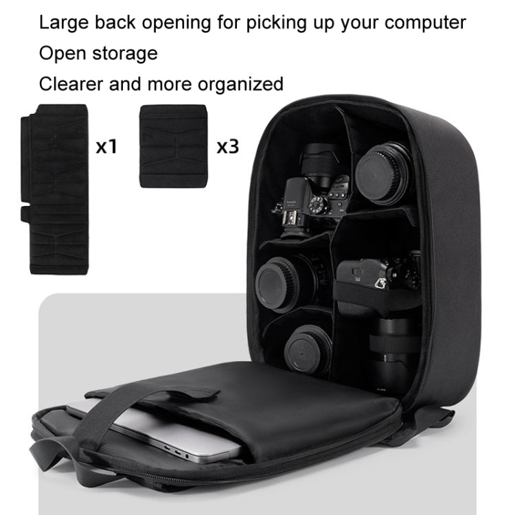 Frendorf | GELUZAK G19 1.0 Medium EVA Hard Shell Camera Bag SLR Camera Storage Backpack (Zwart)