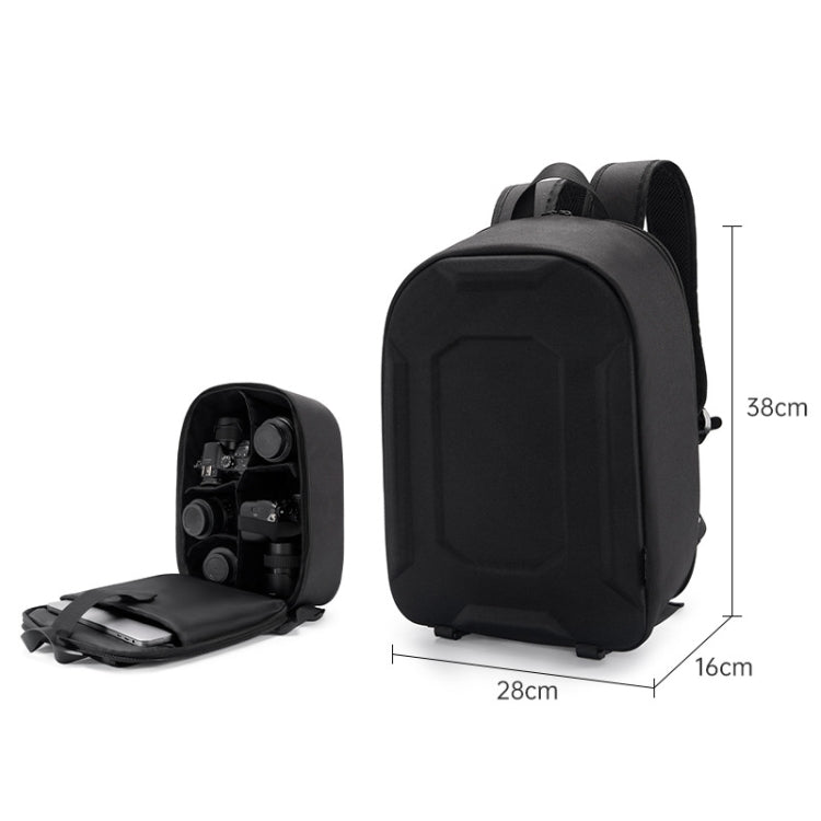 Frendorf | GELUZAK G19 1.0 Medium EVA Hard Shell Camera Bag SLR Camera Storage Backpack (Zwart)