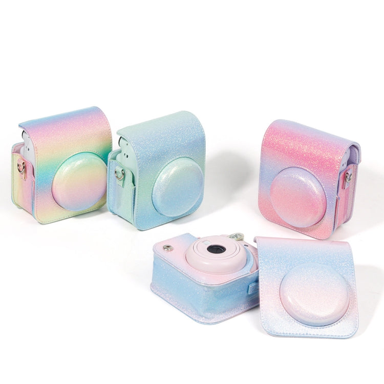 Frendorf | Kleurful Starry Sky Camera Protection Bag Voor Fujifilm Instax Mini 12(Blauw Roze)