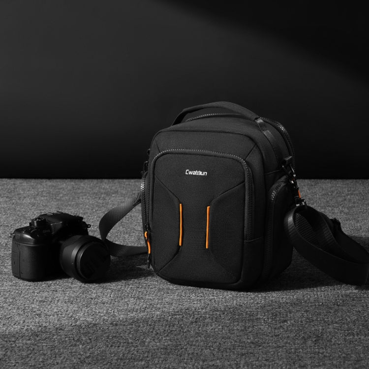 Frendorf | Cwatcun D140 Schouder Crossbody Camera Opberg Tas Schokbestendig Valbestendig Vrijetijds Buiten Klein Tas, Kleur: Klein Zwart
