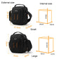 Frendorf | Cwatcun D140 Schouder Crossbody Camera Opberg Tas Schokbestendig Valbestendig Vrijetijds Buiten Klein Tas, Kleur: Klein Zwart