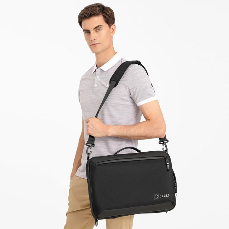 Frendorf | Ozuko Business Laptop USB Rucksack Männer Schulranzen (Dunkelblau)