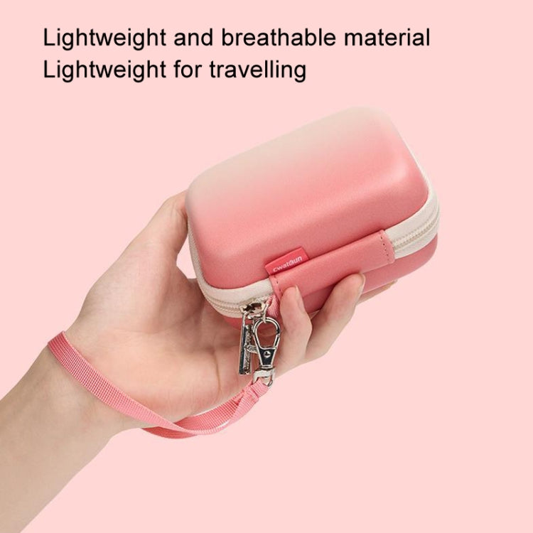 Frendorf | Cwatcun H45 Mini Aufbewahrungstasche Kleine Microslice Digitalkamera Tasche PU Wasserdichte Hartschalen Tasche (Grün)