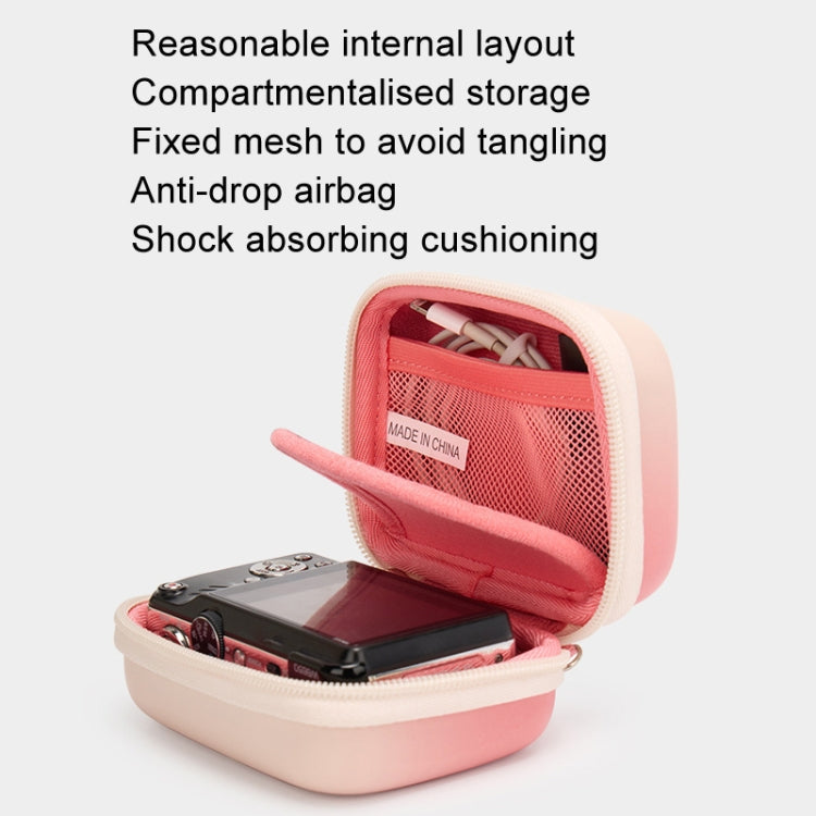 Frendorf | Cwatcun H45 Mini Aufbewahrungstasche Kleine Microslice Digitalkamera Tasche PU Wasserdichte Hartschalen Tasche (Grün)