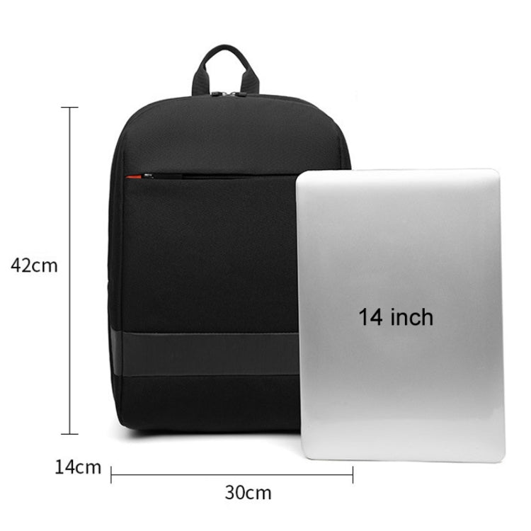 Frendorf | SKV B22016 Herren Business Casual Doppel Schultertasche Outdoor Reise Laptop Rucksack (Grau Blau)