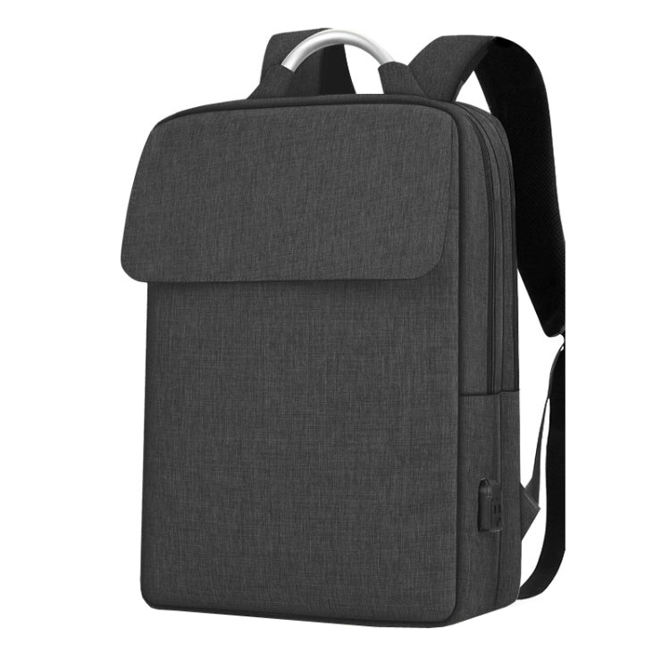 Frendorf | SKV BLB21282 Herren Business Pflicht Reisen Doppel Schultertasche Leicht Großes Fassungsvermögen Laptop Rucksack (Schwarz)