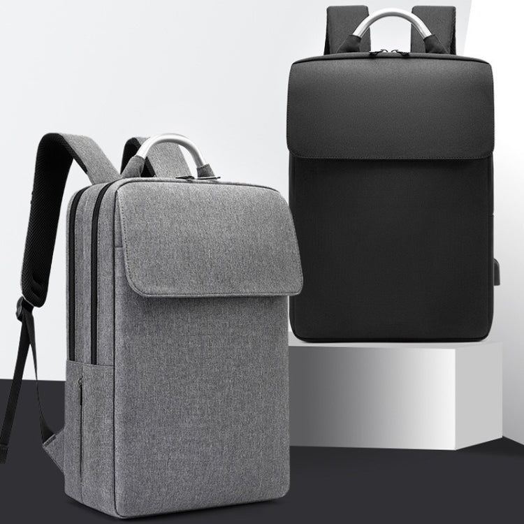 Frendorf | SKV BLB21282 Herren Business Pflicht Reisen Doppel Schultertasche Leicht Großes Fassungsvermögen Laptop Rucksack (Schwarz)
