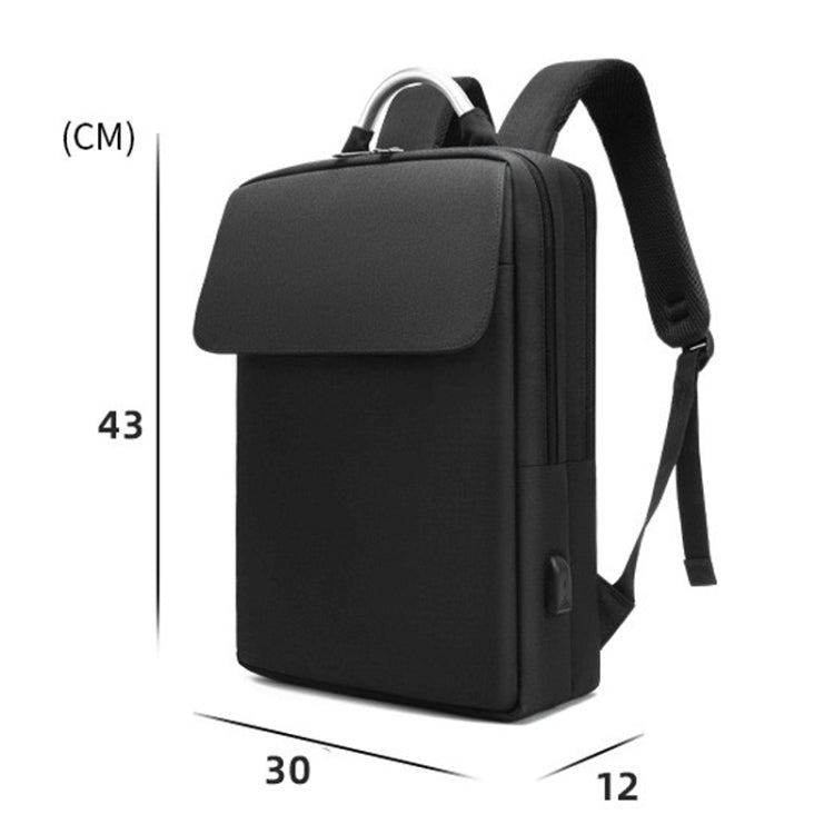 Frendorf | SKV BLB21282 Herren Business Pflicht Reisen Doppel Schultertasche Leicht Großes Fassungsvermögen Laptop Rucksack (Schwarz)