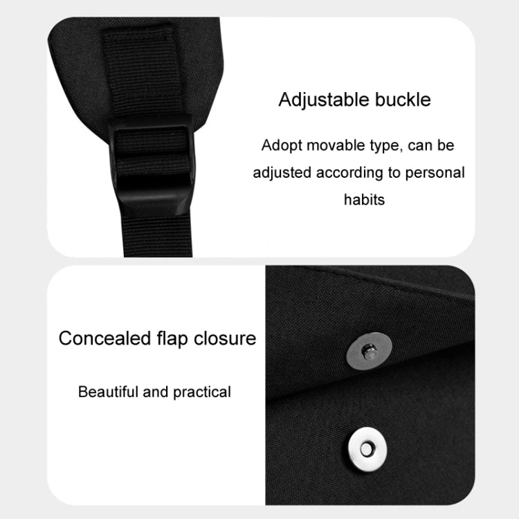 Frendorf | SKV BLB21282 Herren Business Pflicht Reisen Doppel Schultertasche Leicht Großes Fassungsvermögen Laptop Rucksack (Schwarz)