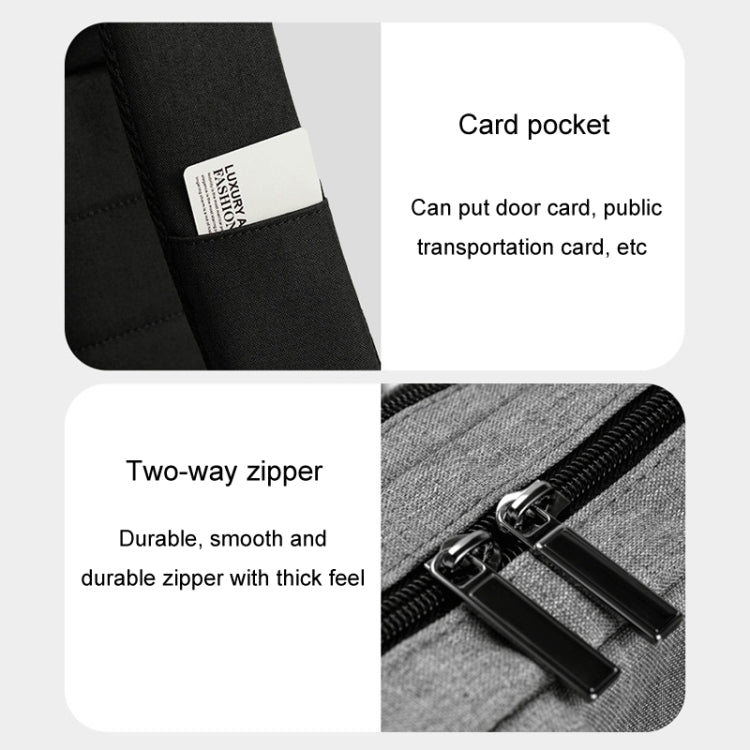 Frendorf | SKV BLB21282 Herren Business Pflicht Reisen Doppel Schultertasche Leicht Großes Fassungsvermögen Laptop Rucksack (Schwarz)