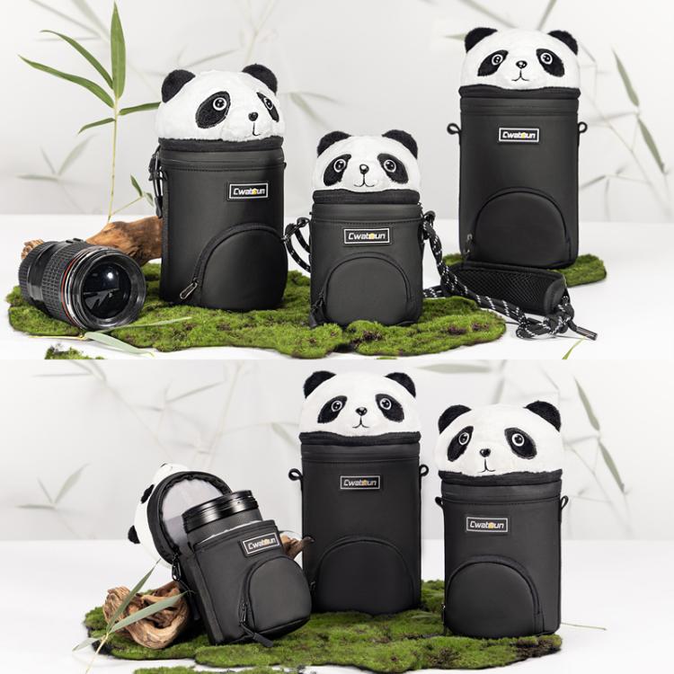 Frendorf | Cwatcun D162 Kleine Kamera Objektiv Zylinder Cartoon Panda Kamera Objektiv Schutzabdeckung