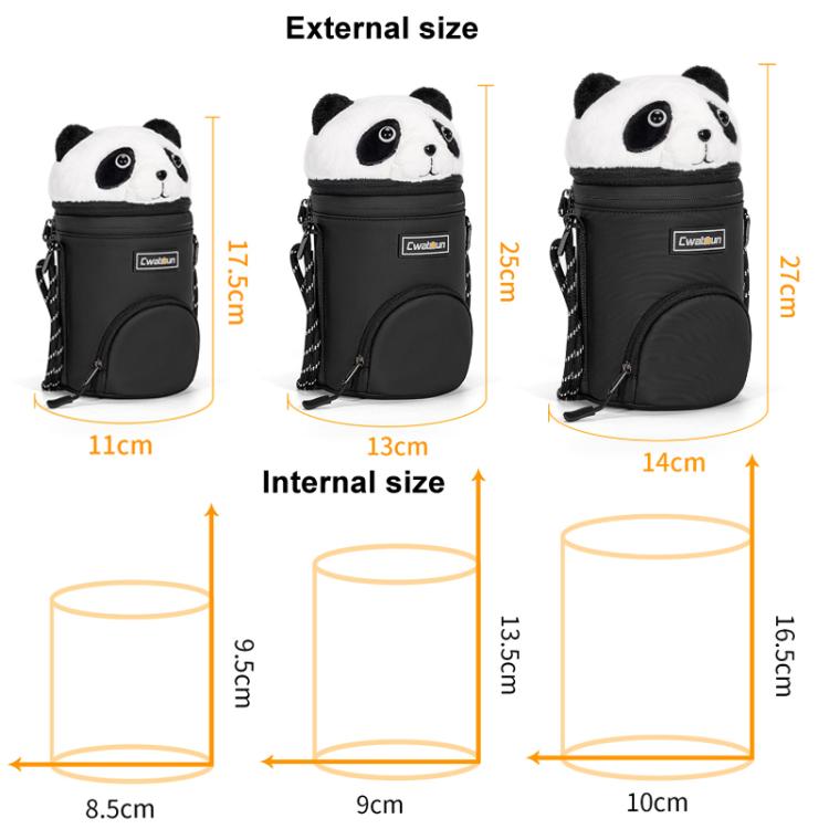 Frendorf | Cwatcun D162 Kleine Kamera Objektiv Zylinder Cartoon Panda Kamera Objektiv Schutzabdeckung