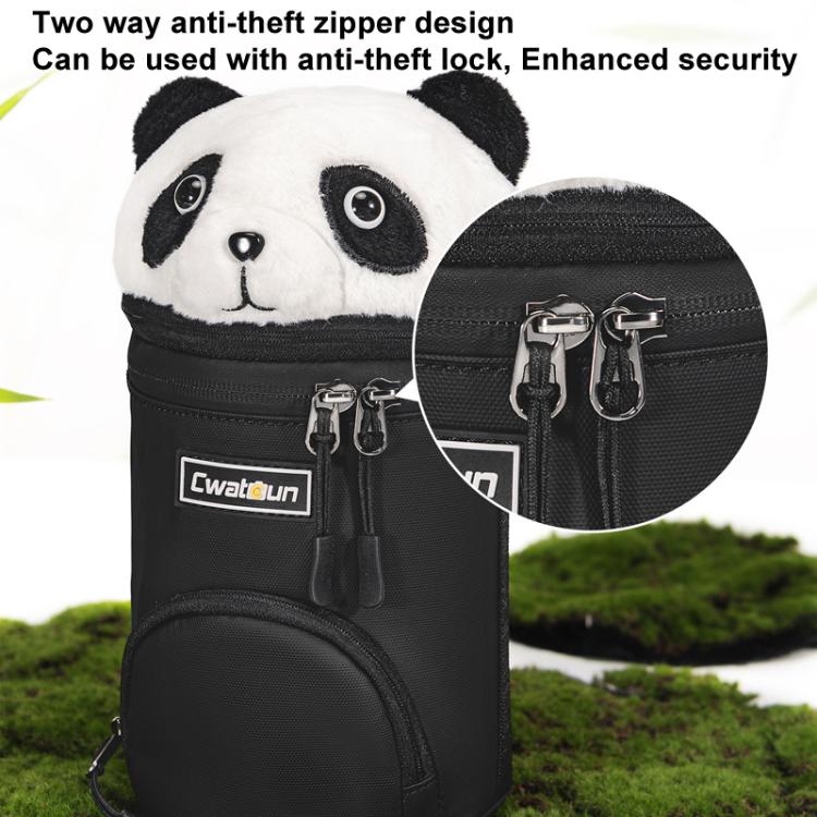 Frendorf | Cwatcun D162 Kleine Kamera Objektiv Zylinder Cartoon Panda Kamera Objektiv Schutzabdeckung