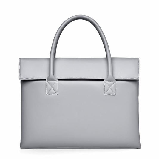 Frendorf | 14 Zoll Laptop Tasche Leichte Laptop Tasche Geschäft Einfach Tragbare Aktentasche (Grau)