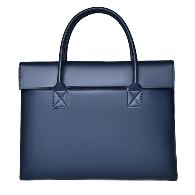 Frendorf | 14 Zoll Laptop Tasche Leichte Laptop Tasche Geschäft Einfach Handheld Aktentasche (Blau)