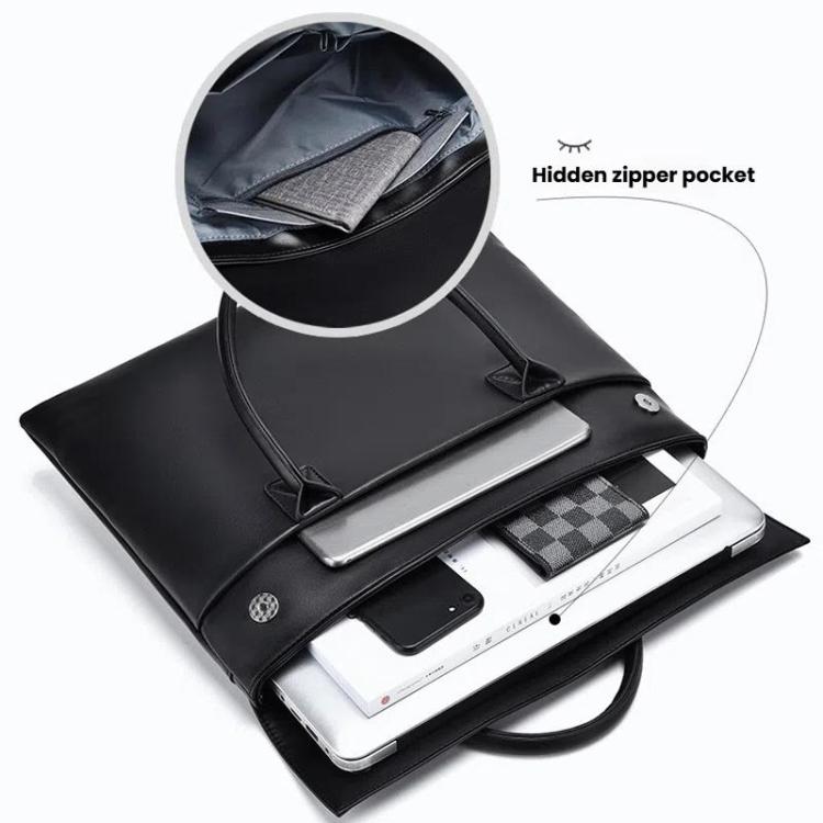 Frendorf | 14 Zoll Laptop Tasche Leichte Laptop Tasche Geschäft Einfach Tragbare Aktentasche (Grau)