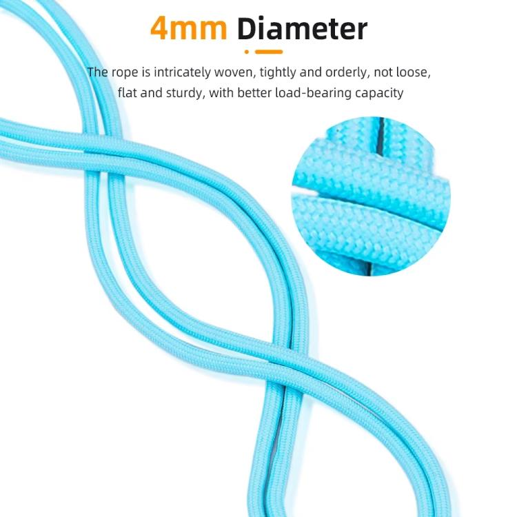 Frendorf | BRDRC Kamera Gurt Crossbody Lanyard Mit 1/4 Zoll Schraube Anti-Verlust Seil Zubehör(Lichtblau Weiß Knoten)