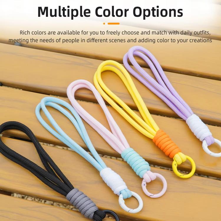 Frendorf | BRDRC Sportcamera Hand Lanyard Met 1/4 inch Schroef Verliespreventie Lanyard Polsband Accessoires(Lichtblauwe Touw Witte Knoop)