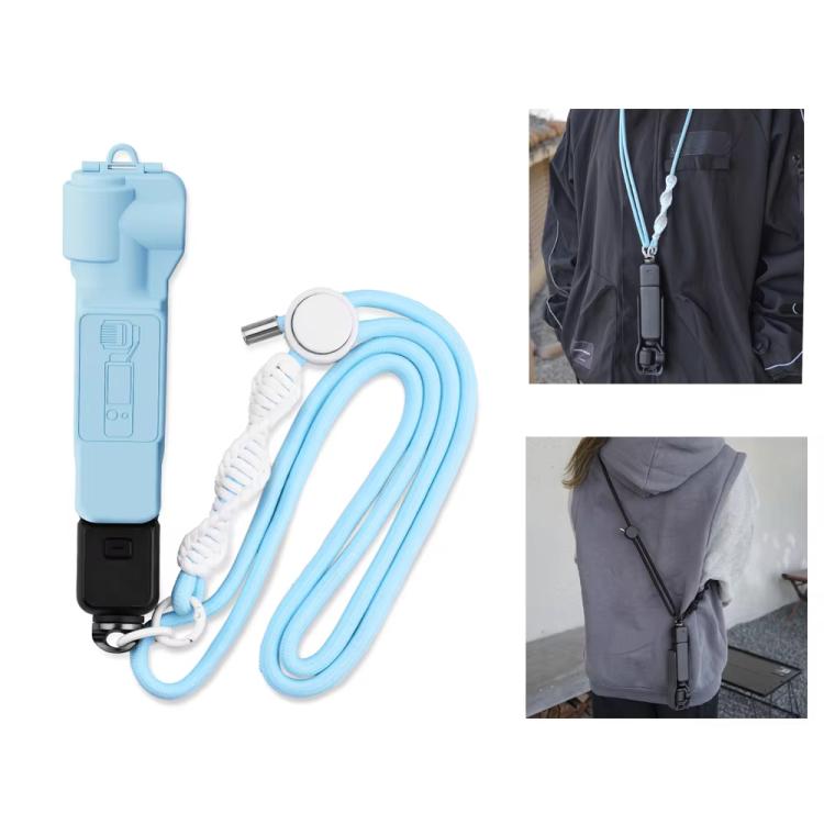 Frendorf | BRDRC Sportkamera Halsband Mit 1/4 Zoll Schraube Anti-Verlust Crossbody Halsband (Schwarzes Seil Grauer Knoten)