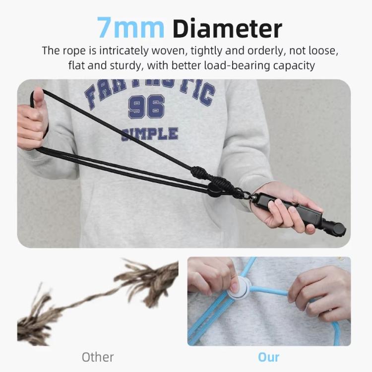 Frendorf | BRDRC Sport Kamera Lanyard Mit 1/4 Zoll Schraube Anti-Lost Crossbody Lanyard (Gelbes Seil Weißer Knoten)