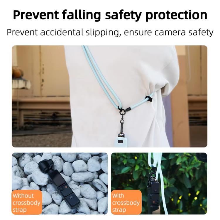 Frendorf | BRDRC Sport Kamera Lanyard mit 1/4 Zoll Schraube Anti-Verlust Crossbody Seil Zubehör (Schwarz)