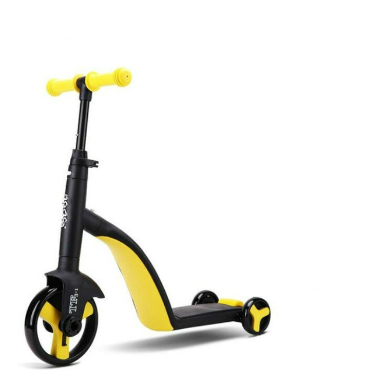 Frendorf | nadle faltbares Dreirädriges Drei-Modus Gleichgewicht Fahrrad Kinder Roller (Gelb)
