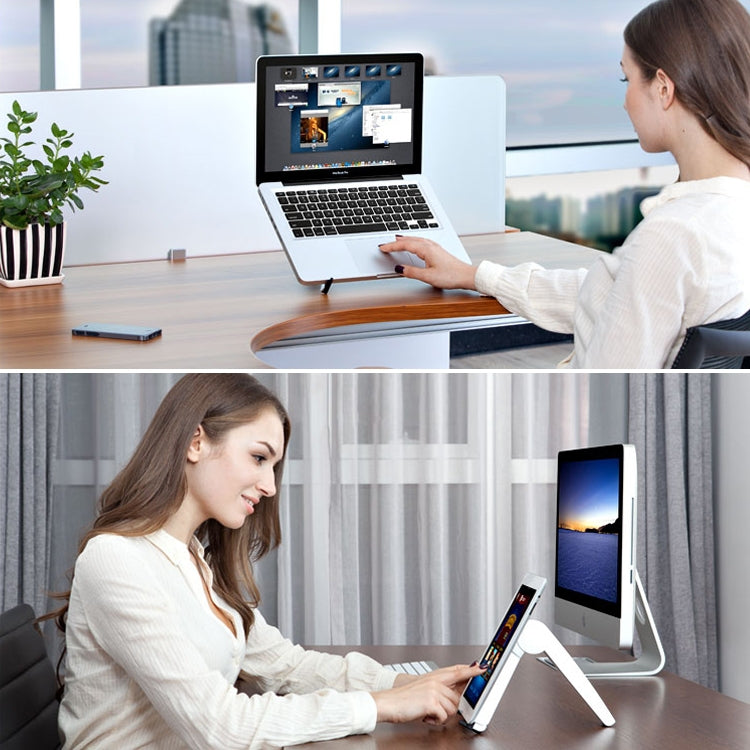 Frendorf | Tablet-PC Laptop Desktop Halterung Kühl-Dreieckshalterung (Schwarz)