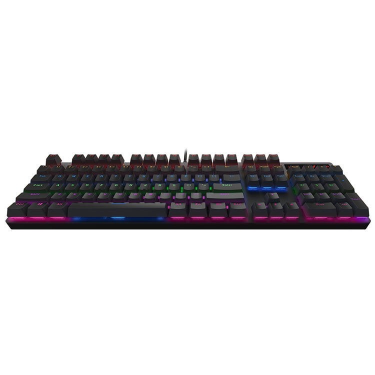 Frendorf | Rapoo V500 PRO Mixed Light 104 Tasten Desktop Laptop Computer Spiel Esports Büro Zuhause Tippen Kabelgebunden Mechanische Tastatur (Rote Achse)