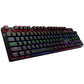 Frendorf | Rapoo V500 PRO Mixed Light 104 Tasten Desktop Laptop Computer Spiel Esports Büro Zuhause Tippen Kabelgebunden Mechanische Tastatur (Rote Achse)