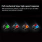 Frendorf | Rapoo V500 PRO Mixed Light 104 Tasten Desktop Laptop Computer Spiel Esports Büro Zuhause Tippen Kabelgebunden Mechanische Tastatur (Rote Achse)