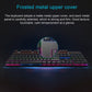 Frendorf | Rapoo V500 PRO Mixed Light 104 Tasten Desktop Laptop Computer Spiel Esports Büro Zuhause Tippen Kabelgebunden Mechanische Tastatur (Rote Achse)